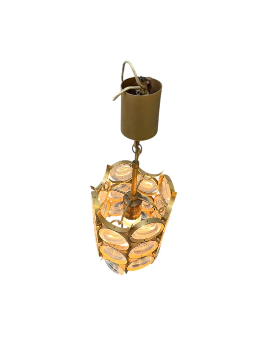 Hollywood Regency Pendant Lamp by Gaetano Sciolari for Palwa Germany, 1970s